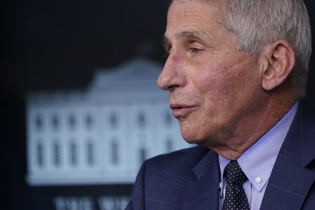 Dr. Anthony Fauci participates in a briefing with members of the White House Coronavirus Task Force at the White House on November 19th, 2020.